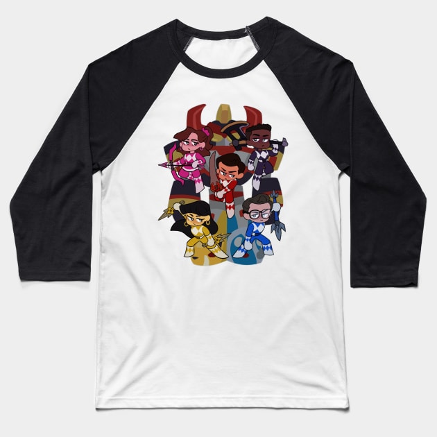 Power Rangers Baseball T-Shirt by mimiranger